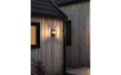 Brindisi Vägglykta 20cm Svart IP54