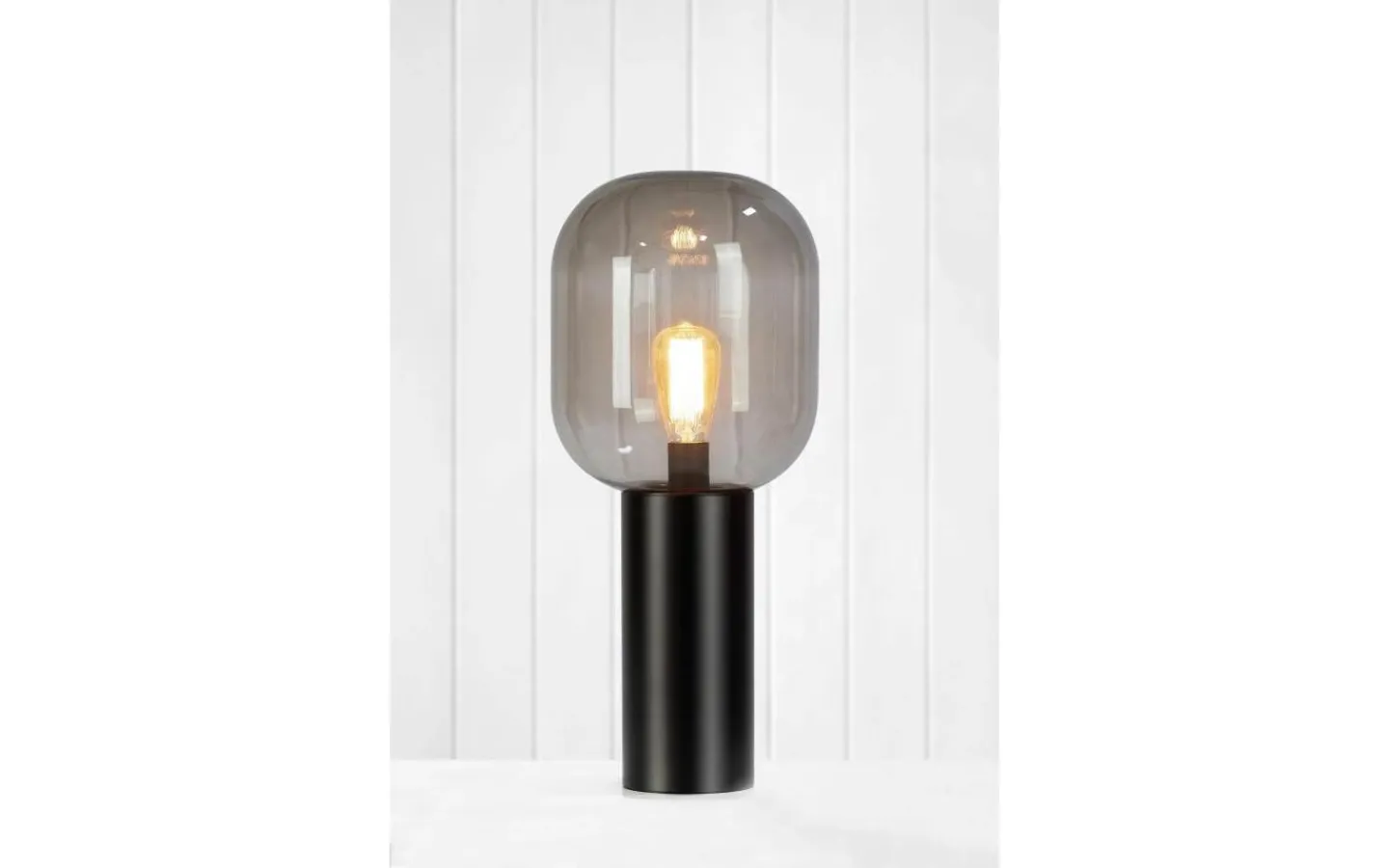 Markslojd Brooklyn Bordslampa 56cm Svart/Rök* Vardagsrum|Sovrum