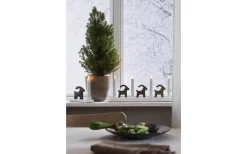 Adventsljusstakar 0-30 Cm<Star Trading Bruse Adventsljusstake 18cm LED Brun/Vit