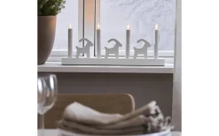 Star Trading Bruse Adventsljusstake 18cm LED Vit* Adventsljusstakar 0-30 Cm