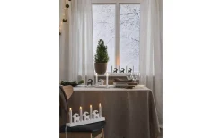 Star Trading Bruse Adventsljusstake 18cm LED Vit* Adventsljusstakar 0-30 Cm