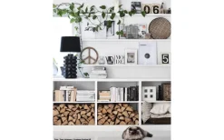 Hallbergs Bubbels Lampfot 49cm Black Marble* Sovrum|Vardagsrum