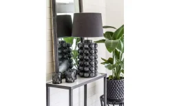 Hallbergs Bubbels Lampfot 49cm Black Marble* Sovrum|Vardagsrum