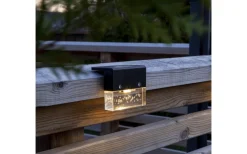 Star Trading Bubbly Fence Solcellsdriven Vägglampa 4-Pack Svart* Solcellslampor Vägg|Visa Alla Solcellslampor