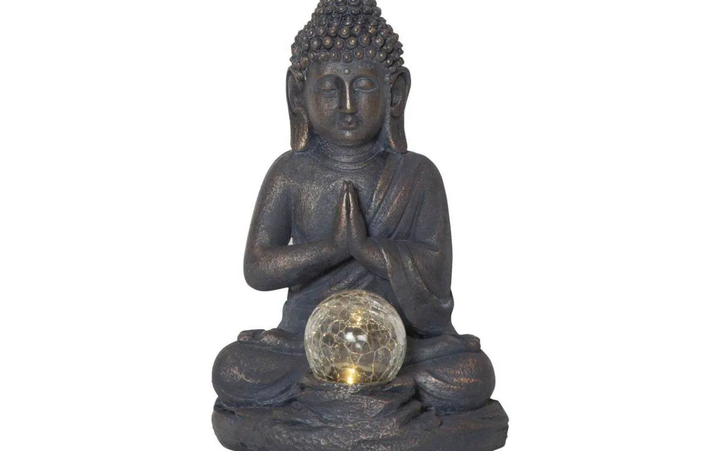 Solcellslampor Dekoration|Visa Alla Solcellslampor<Star Trading Buddha Solcellslampa 27cm
