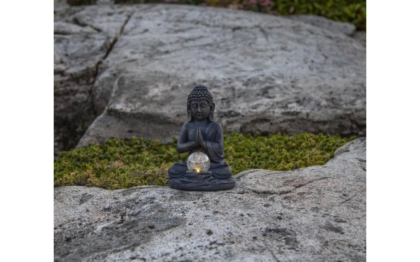 Solcellslampor Dekoration|Visa Alla Solcellslampor<Star Trading Buddha Solcellslampa 27cm