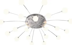 Plafonder<Trio Lighting Bullet Plafond LED borstat stål