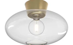 Plafonder<Belid Bullo Plafond 38cm Mässing/Klarglas