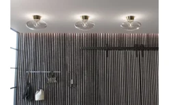 Plafonder<Belid Bullo Plafond 38cm Mässing/Klarglas