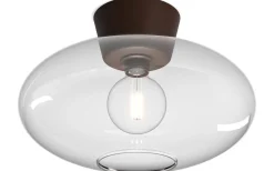 Plafonder<Belid Bullo Plafond 38cm Oxid/Klarglas