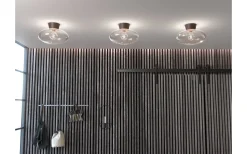 Plafonder<Belid Bullo Plafond 38cm Oxid/Klarglas