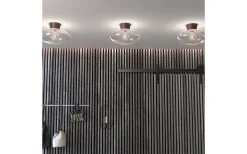 Plafonder<Belid Bullo Plafond 38cm Oxid/Klarglas