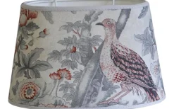 Burdett Oval Lampskärm 25cm Grå Laura Ashley