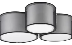 Trio Lighting Burton Plafond 3-delad E27 mattsvart* Plafonder