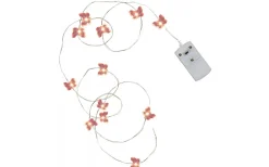 Star Trading Butterfly Dew Drop Batteridriven Ljusslinga*Barn Batterislingor Inomhus|Barnrum