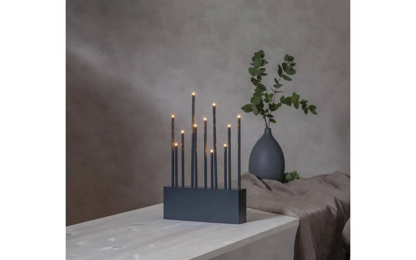 Star Trading Buzz Adventsljusstake 43cm Grafit* Visa Alla Adventsljusstakar|Adventsljusstakar 31-60 Cm