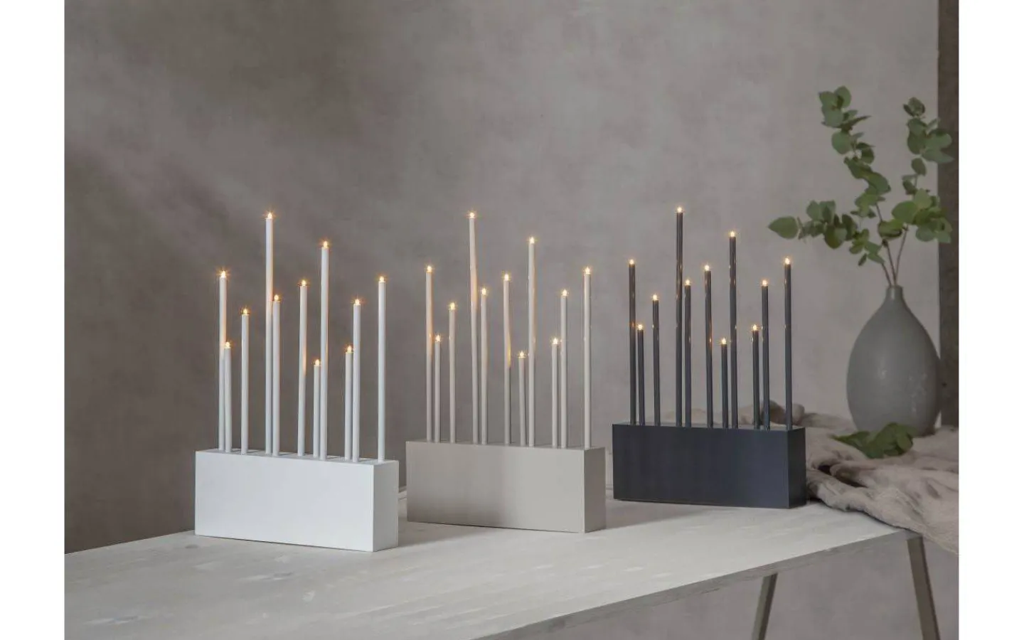 Star Trading Buzz Adventsljusstake 43cm Grafit* Visa Alla Adventsljusstakar|Adventsljusstakar 31-60 Cm