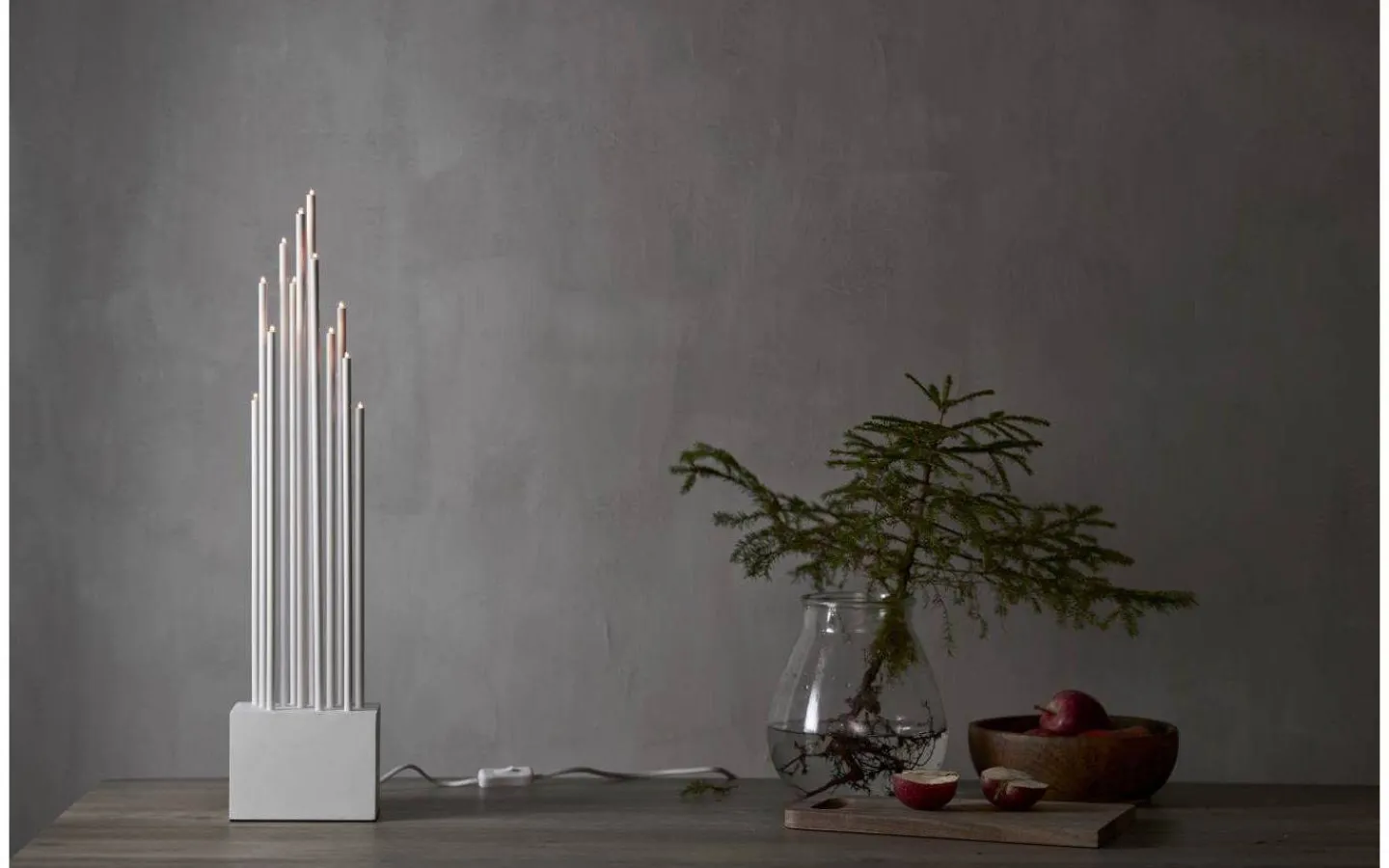 Star Trading Buzz Adventsljusstake 65,5cm Vit* Visa Alla Adventsljusstakar|Adventsljusstakar 61-120 Cm