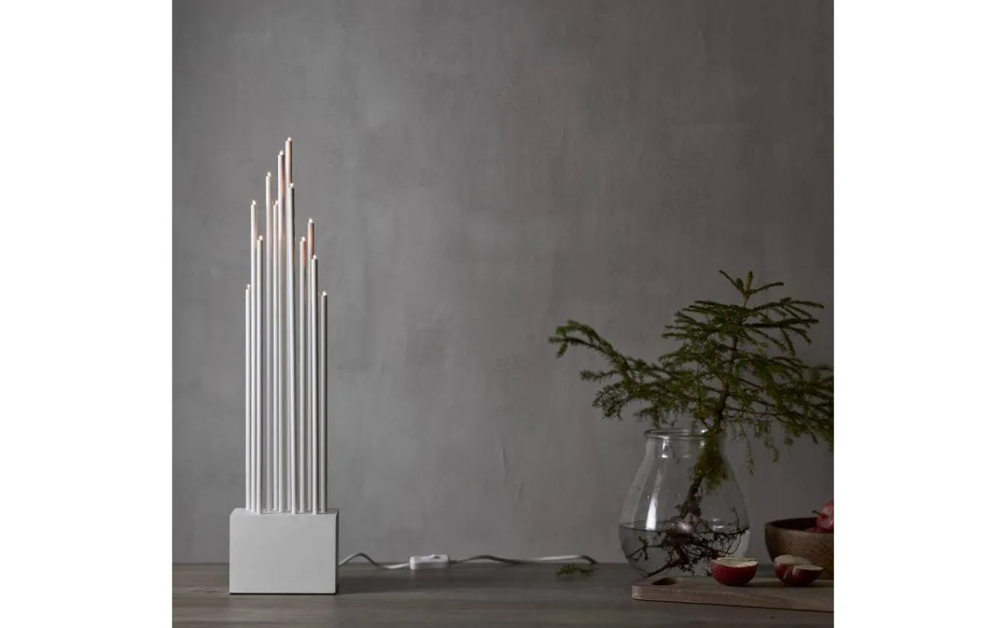 Star Trading Buzz Adventsljusstake 65,5cm Vit* Visa Alla Adventsljusstakar|Adventsljusstakar 61-120 Cm
