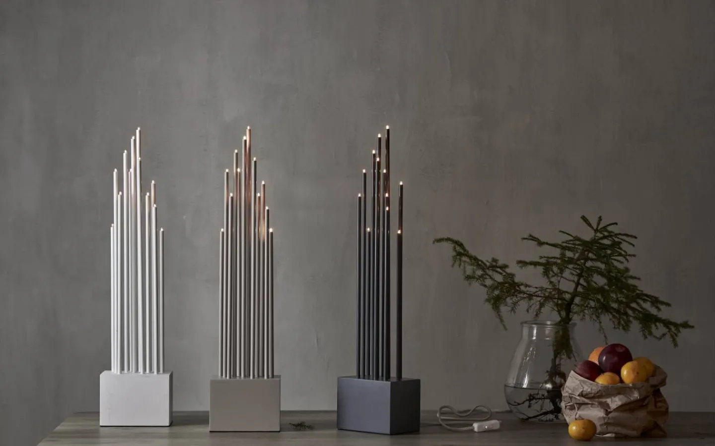 Star Trading Buzz Adventsljusstake 65,5cm Vit* Visa Alla Adventsljusstakar|Adventsljusstakar 61-120 Cm