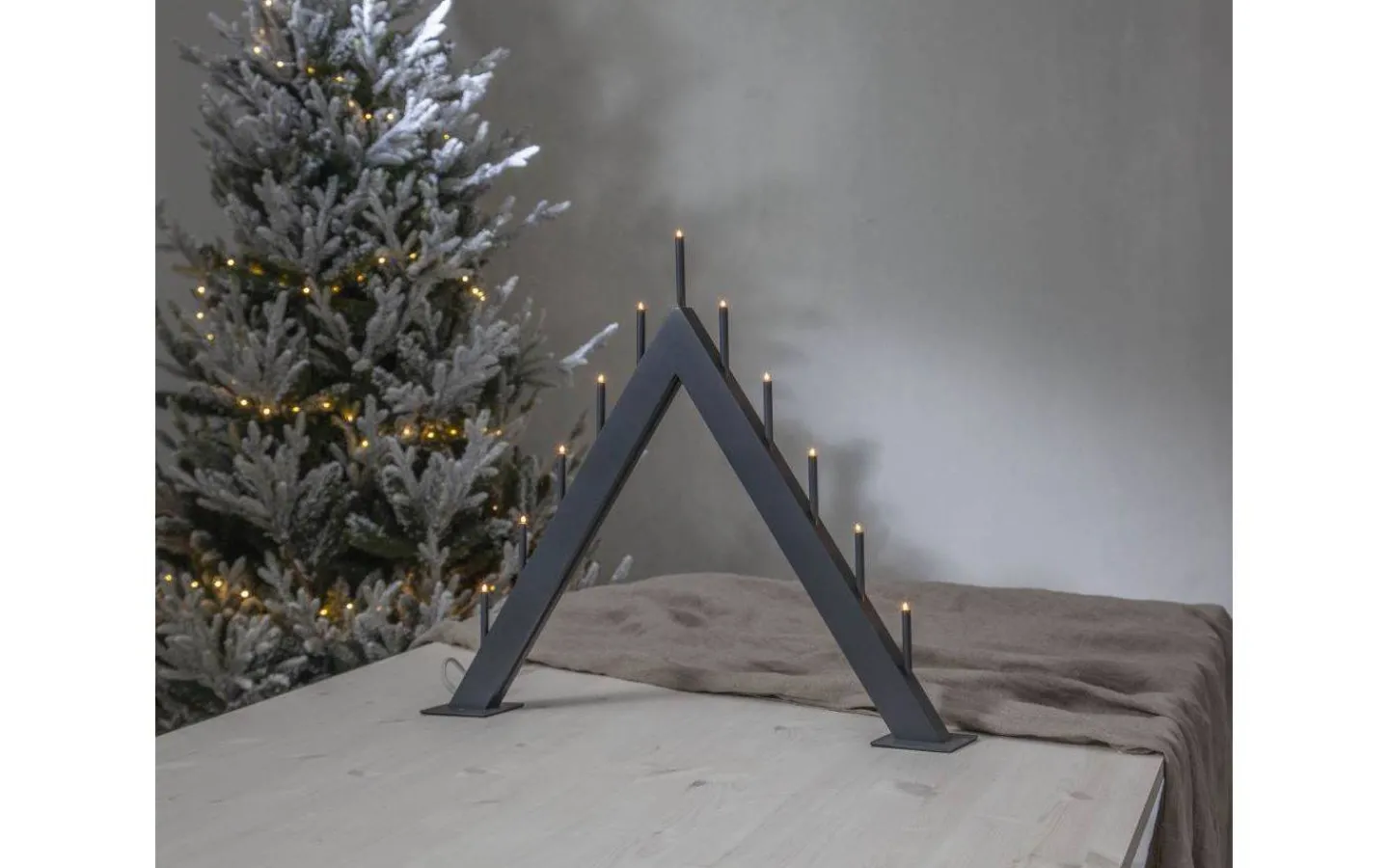 Visa Alla Adventsljusstakar|Adventsljusstakar 31-60 Cm<Star Trading Buzz Adventsljusstake 50cm Grafit