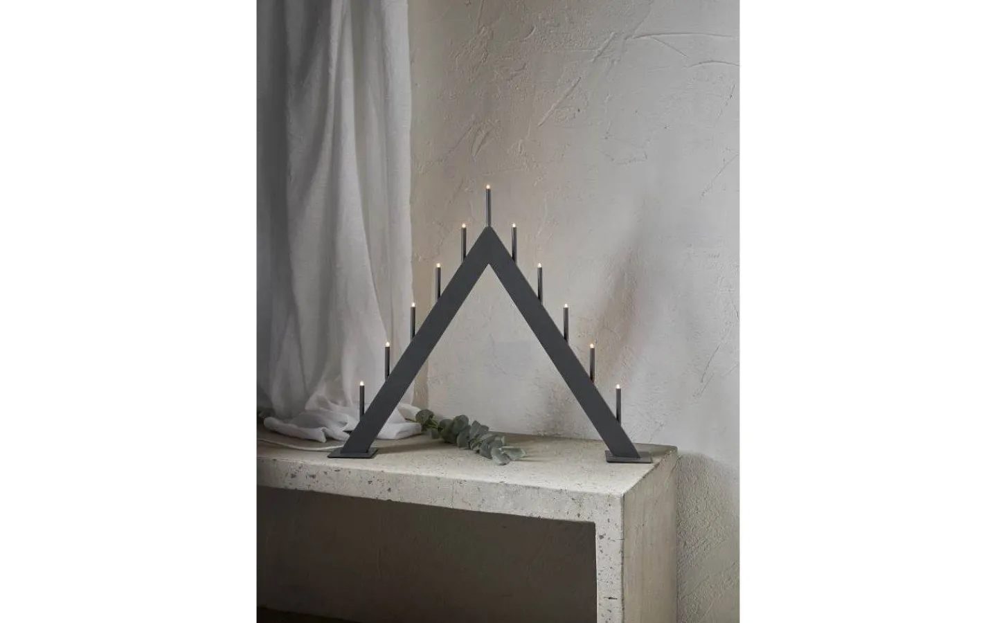 Visa Alla Adventsljusstakar|Adventsljusstakar 31-60 Cm<Star Trading Buzz Adventsljusstake 50cm Grafit