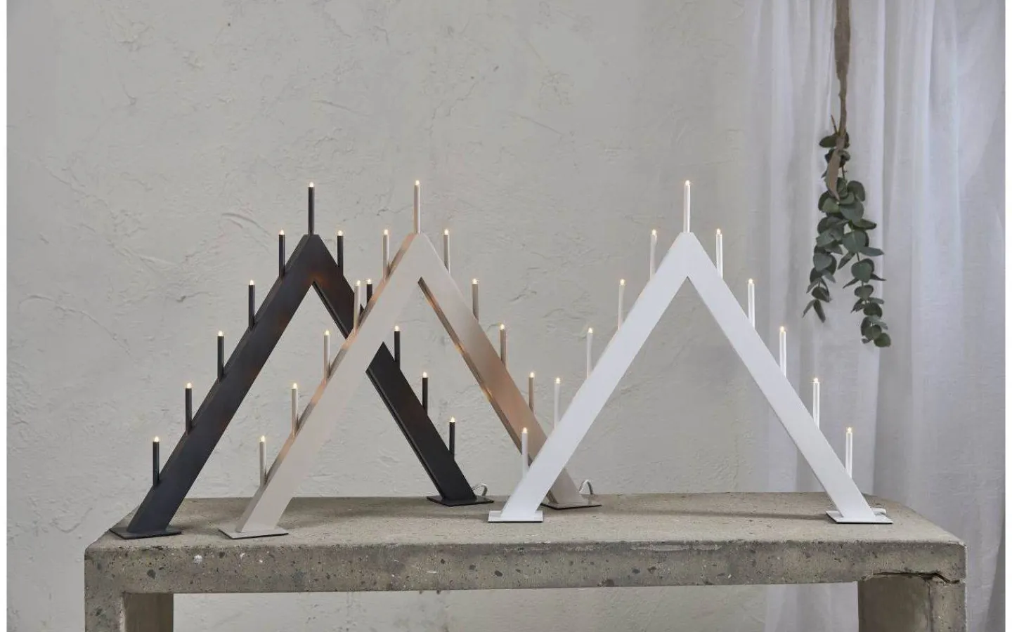 Visa Alla Adventsljusstakar|Adventsljusstakar 31-60 Cm<Star Trading Buzz Adventsljusstake 50cm Grafit