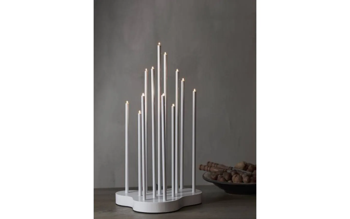 Visa Alla Adventsljusstakar|Adventsljusstakar 31-60 Cm<Star Trading Buzz Adventsljusstake 43cm Vit