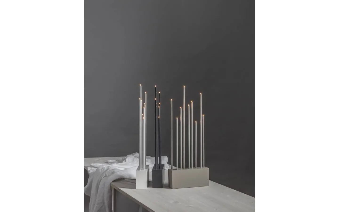 Star Trading Buzz Adventssljusstake 60cm Vit* Visa Alla Adventsljusstakar|Adventsljusstakar 31-60 Cm