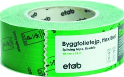 Malmbergs Byggfolietejp, Grön, Bredd 50 mm* Isolermaterial