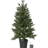 Konstgranar Med Led|Batteri Julpynt Utomhus<Star Trading Byske Konstgran LED 90cm