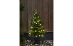 Konstgranar Med Led|Batteri Julpynt Utomhus<Star Trading Byske Konstgran LED 90cm