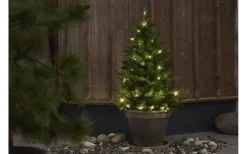 Konstgranar Med Led|Batteri Julpynt Utomhus<Star Trading Byske Konstgran LED 90cm