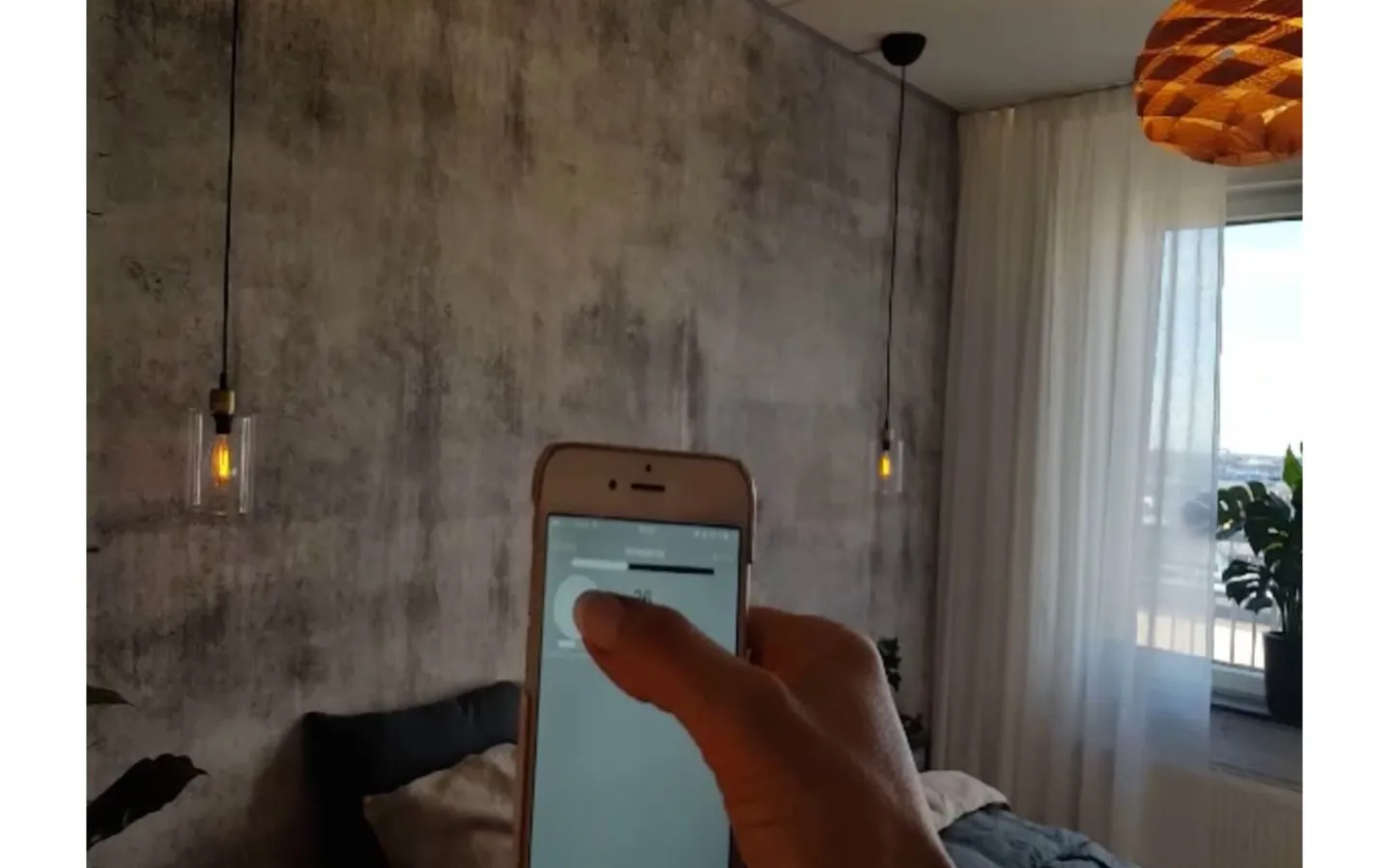 CableCup Atmos Takkopp med Dimmer Vit 16cm* Takkoppar & Byglar|Casambi