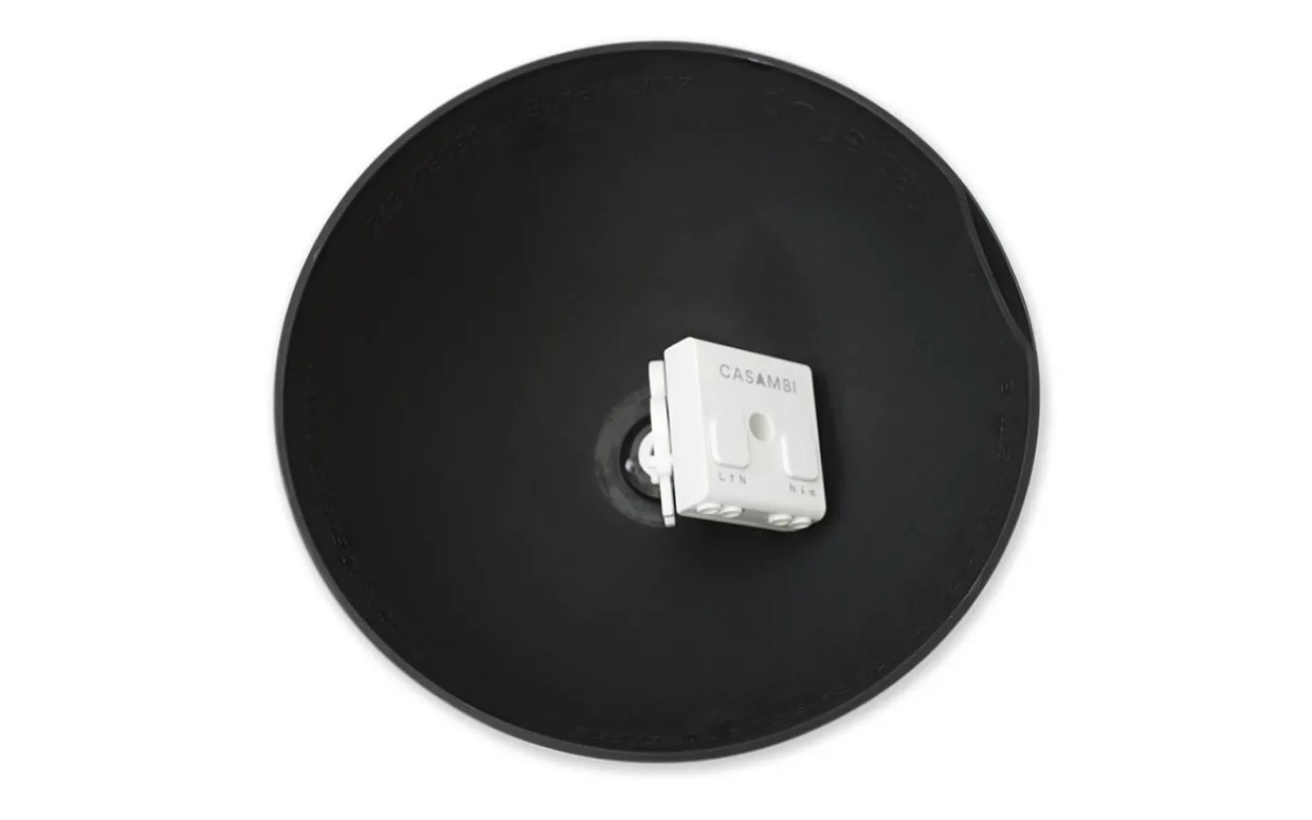 Casambi|Takkoppar & Byglar<CableCup Atmos Takkopp med Dimmer Svart 16cm