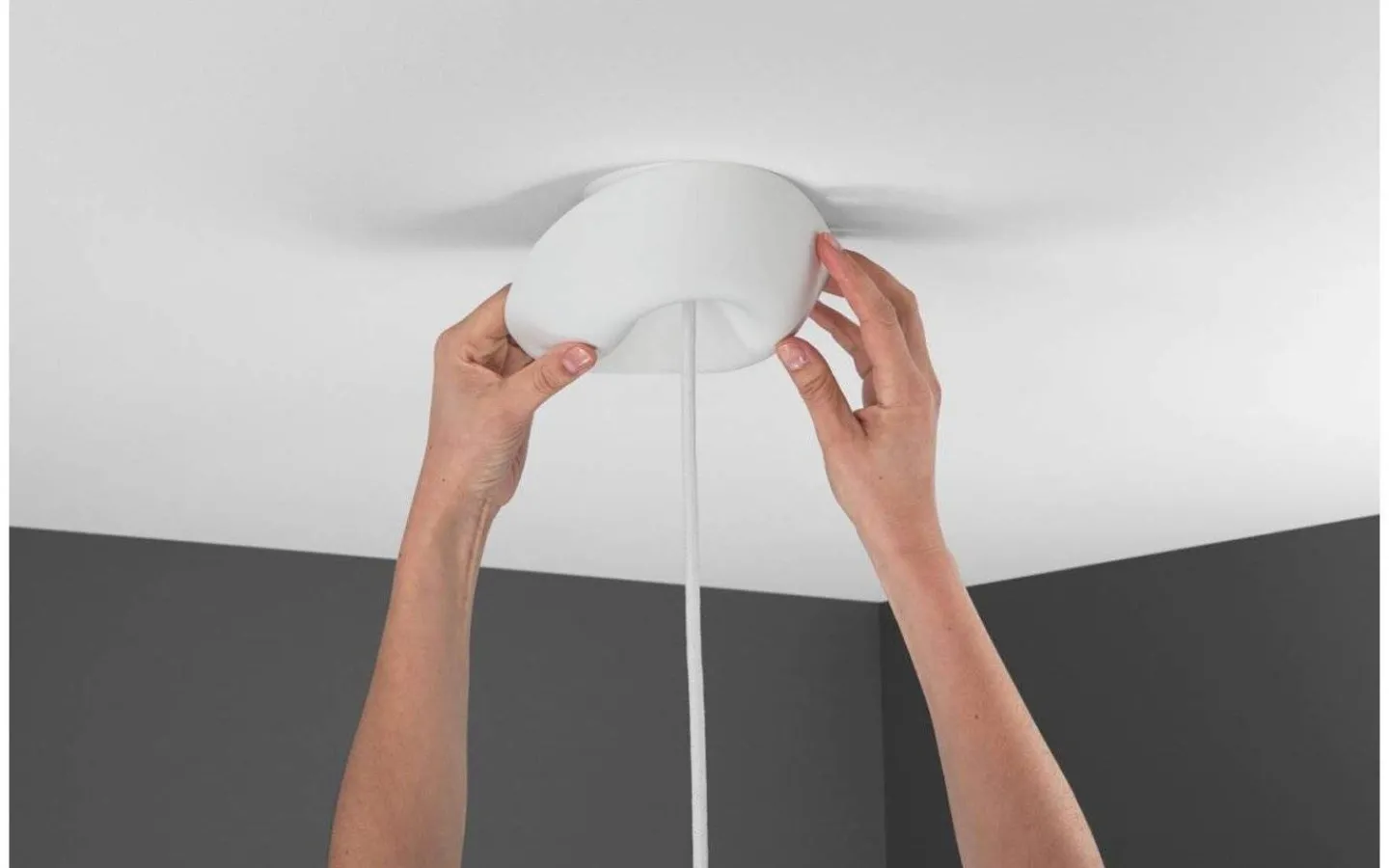 Takkoppar & Byglar<CableCup Mini Takkopp Vit 12cm