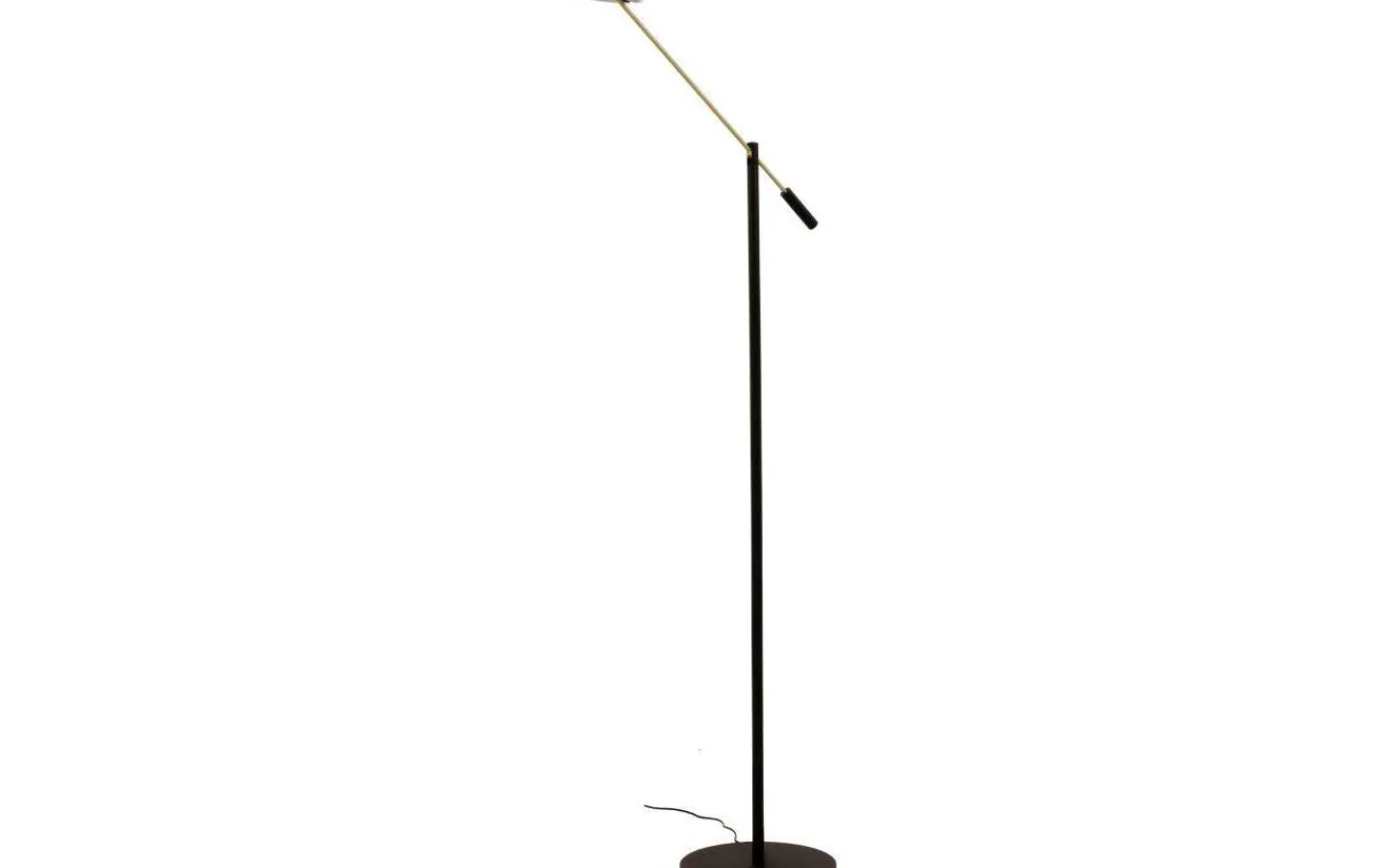 Aneta Cadiz Golvlampa 130cm LED 9W 3000K Svart/Matt Mässing* Golvläslampor