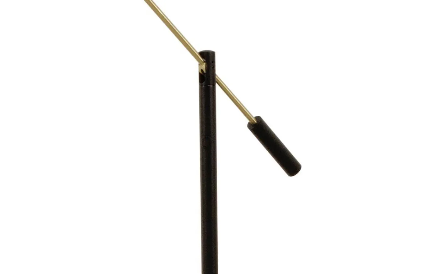 Aneta Cadiz Golvlampa 130cm LED 9W 3000K Svart/Matt Mässing* Golvläslampor