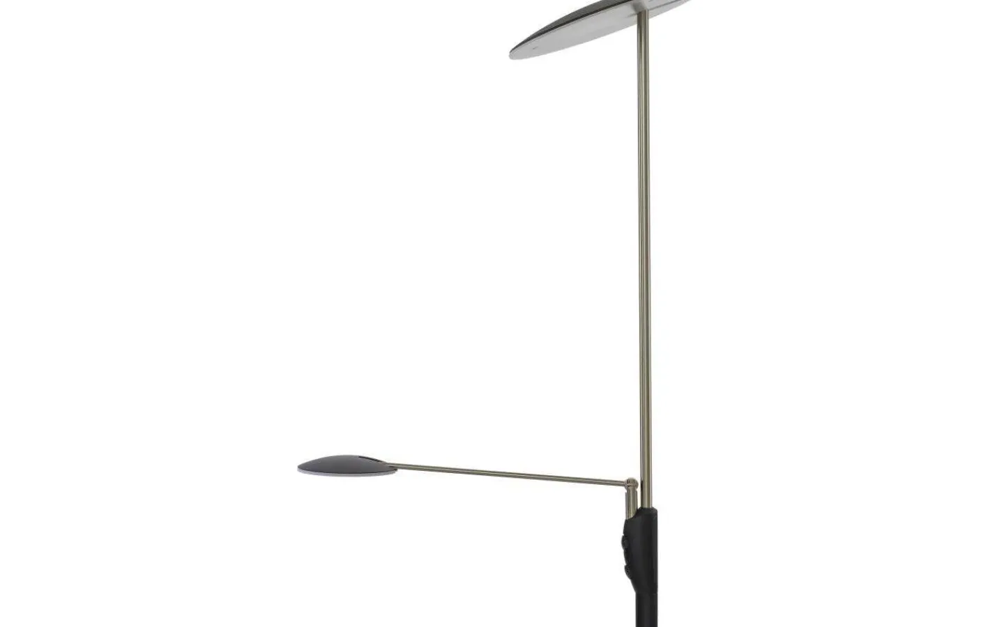 Aneta Cadiz Golvlampa 186cm LED 28W+5W 3000K Svart/Mässing* Uplight|Golvläslampor