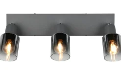 Avlånga Takspotlights|Takspot Med 3 Lampor<Reality Cadiz Spotlight 3-delad E14 antracit/förkromad