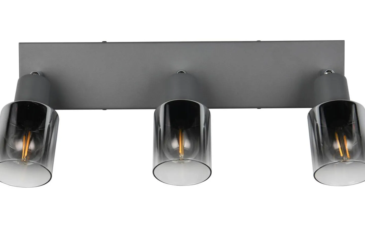 Avlånga Takspotlights|Takspot Med 3 Lampor<Reality Cadiz Spotlight 3-delad E14 antracit/förkromad