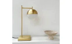 Caen Bordslampa 45cm Opal/Mässing