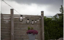 Star Trading Cage Ljusslinga 2,8m 8L Svart IP44* Partyslingor Utomhus 230V|Partyslingor Utomhus 230V