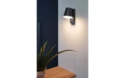 Vägglampor Utomhus<Eglo Caldiero Fasadlampa Rörelse Antracit IP44