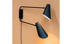 Dyberg Larsen Cale Vägglampa Svart med 2 Stavar* Läslampor