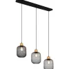 Avlånga Taklampor<Reality Calimero Takpendel 3-delad E27 mattsvart