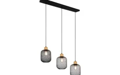 Avlånga Taklampor<Reality Calimero Takpendel 3-delad E27 mattsvart