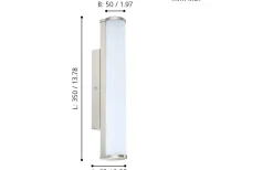 Eglo Calnova Vägglampa 35cm LED 4000K 7W Nickel IP44* Badrumslampor Vägg