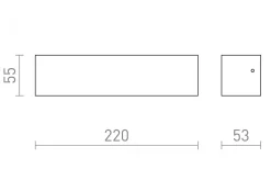 Rendl Camargue Vägglampa LED 3000K 6W Silver IP65* Upp Eller Nedljus Lampor