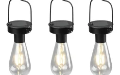 Reality Campus solcellslampa 3 st mattsvart skymningssensor IP44* Solcellslampor Dekoration|Visa Alla Solcellslampor